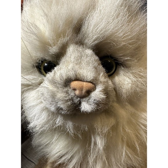 VTG Russ Berrie Yomiko Realistic Himalayan Cat Kitten Green Eyes Korea HTF - Picture 2 of 16